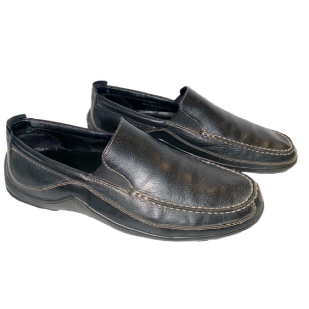 Cole Haan Black Tucker Venetian Leather Driving Loafers 11 Preppy Business
